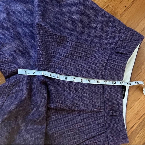 J. Crew x Abraham Moon Purple Herringbone Wool Trousers - Picture 7 of 10